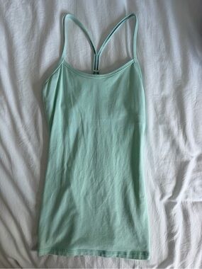 Slim blue Women's Tank Top with Racerback
